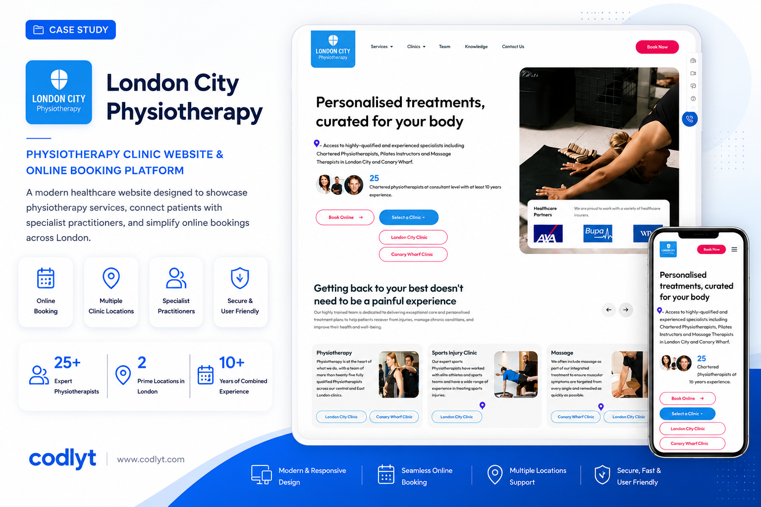 Physiotherapy & Healthcare Website