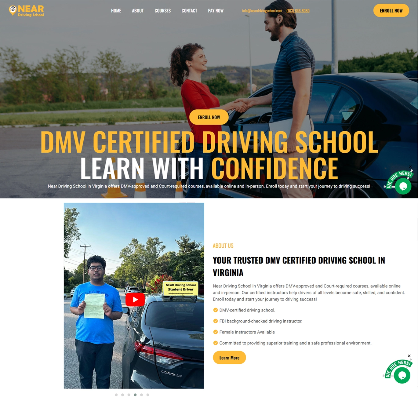 Near Driving School