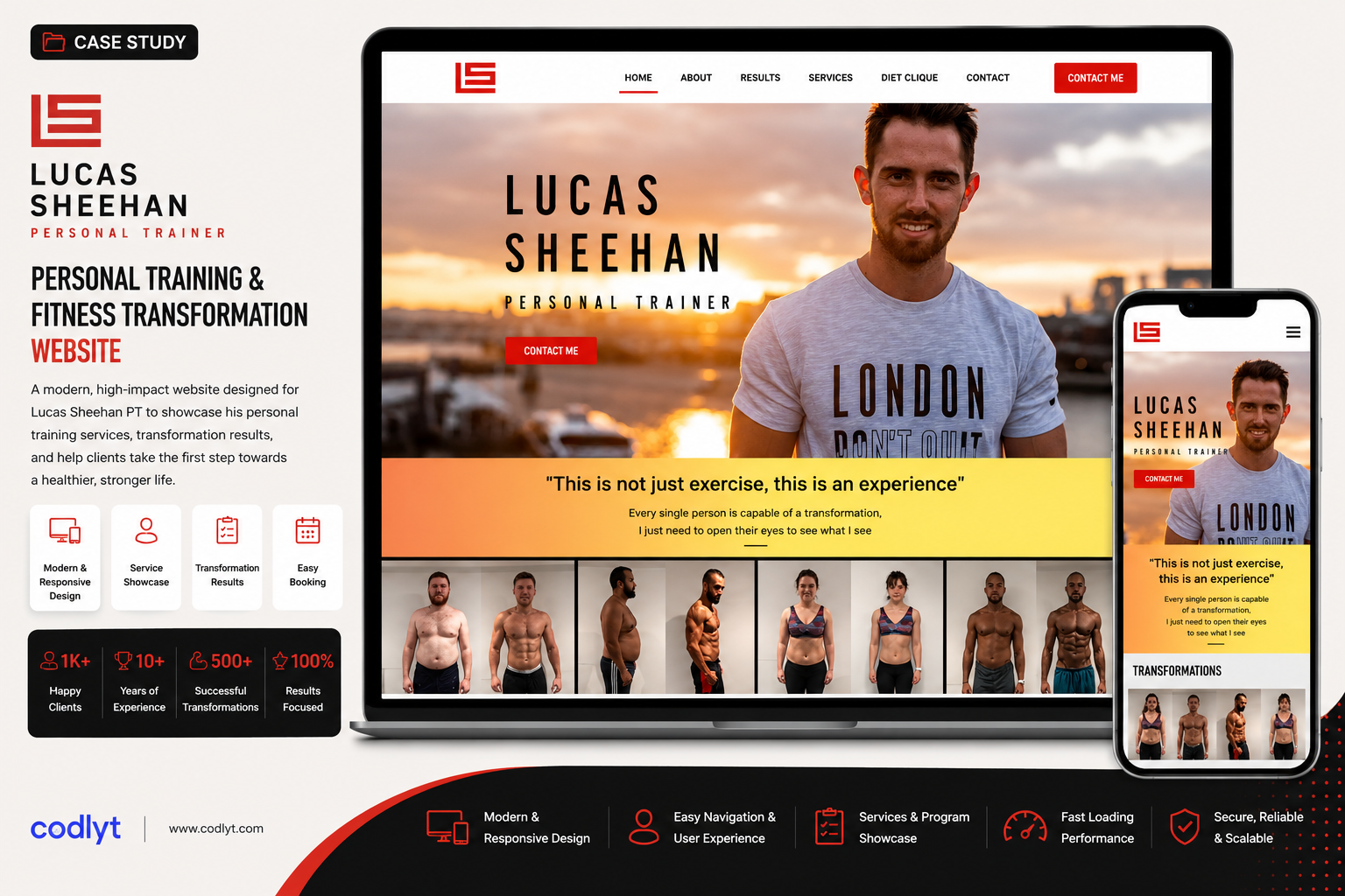 Personal Training & Fitness Transformation Website
