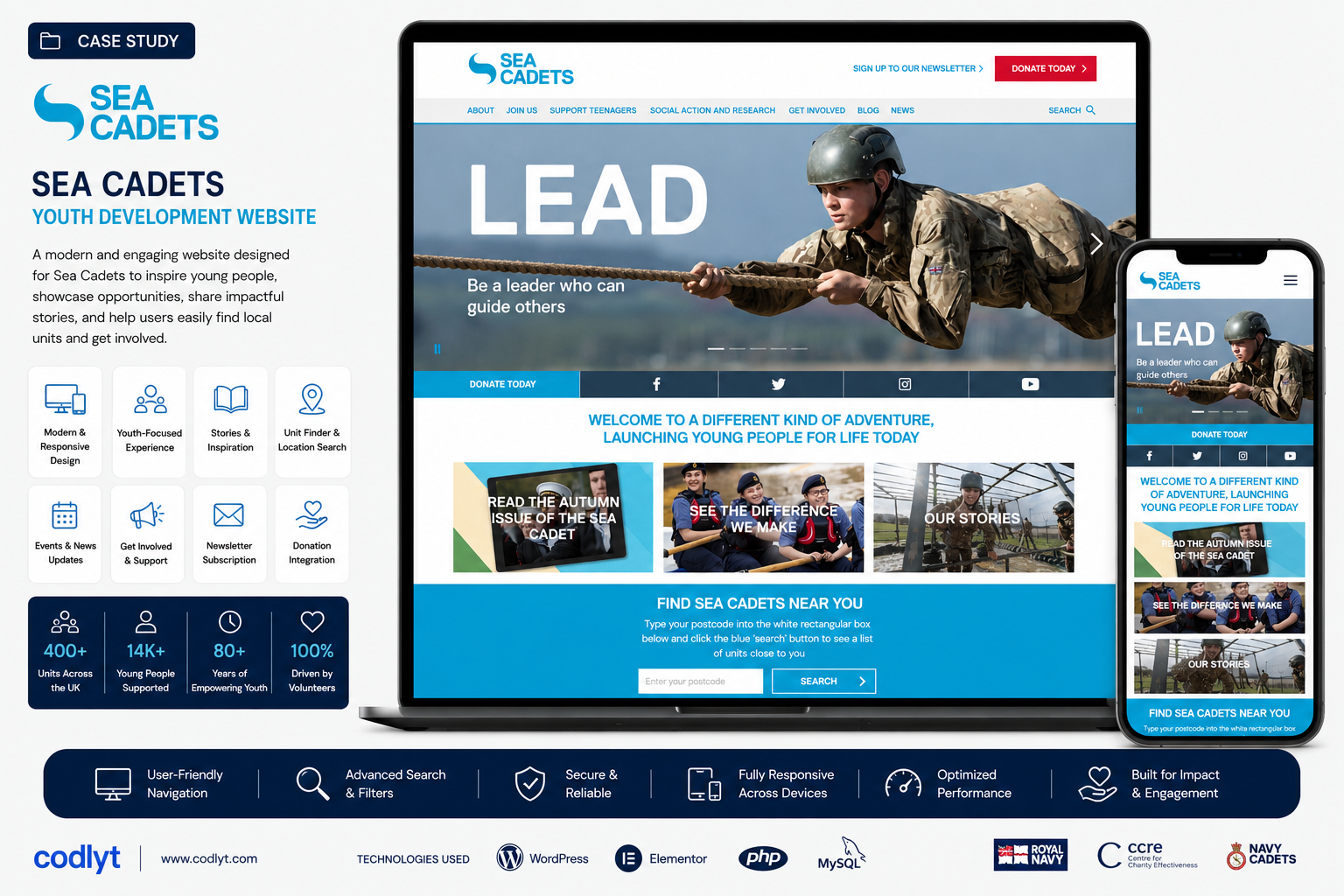 Sea Cadets Youth Development Website
