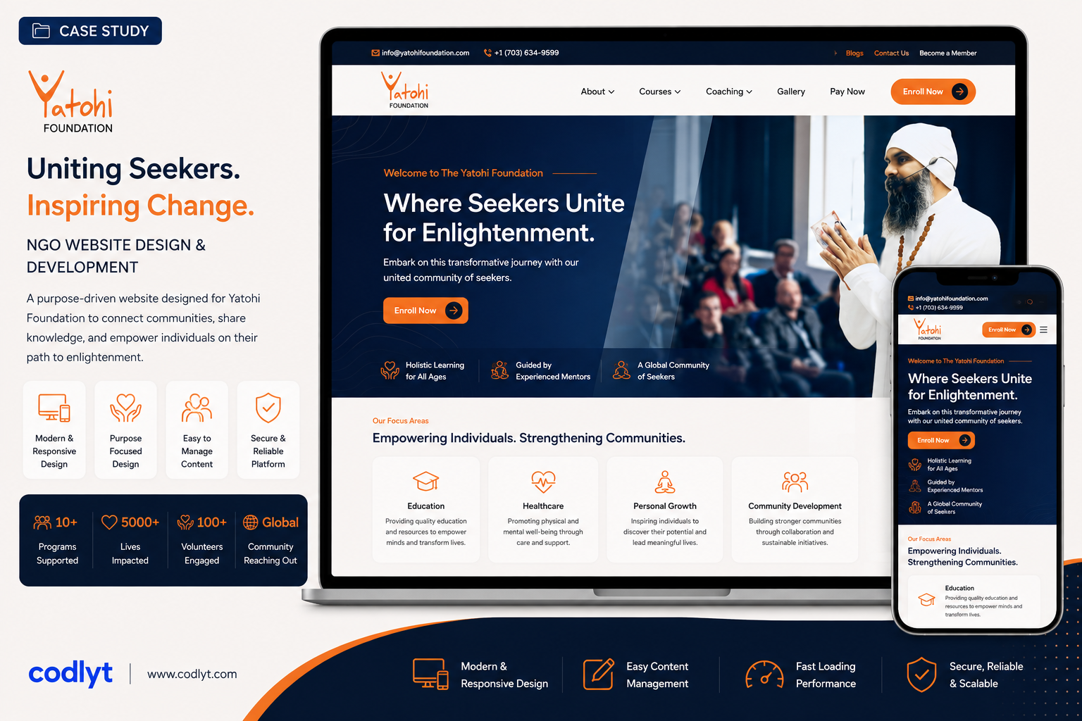 Yoga & Meditation Website Development